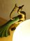 Große Art Deco Nachtlampe aus Marmor & Onyx in Pfauenauge von Ted, Frankreich, 1930er 17