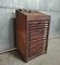 Vintage Industrial Printers Cabinet 1