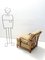 Olive Green Armchairs with Walnut Frames attributed to Paolo Buffa, Italy, 1940s, Set of 2, Image 3