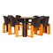 Black Lacquered Dialogo Dining Chairs by Afra and Tobia Scarpa for B&B Italia, 1973, Set of 8 5
