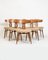Oak and Sheepskin Dining Chair attributed to Henry Kjærnulf for Jorgensen & Sonner, Denmark, 1940s, Image 3