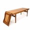 Table Basse en Teck avec Plateau d'Appoint Intégré par Johannes Andersen pour Trioh, 1960s, Set de 3 10