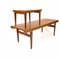 Table Basse en Teck avec Plateau d'Appoint Intégré par Johannes Andersen pour Trioh, 1960s, Set de 3 12