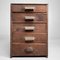 Taishō Wooden Shop Cabinet with Drawers, Japan, 1920s, Image 1