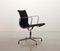 Black Hopsack Desk Chair EA108 with Chrome Steel Base by Charles and Ray Eames for Vitra, 1960s, Image 6