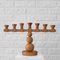 Scandinavian Modernist Pine Candlestick Candelabra, Sweden, 1970s 1