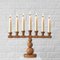 Scandinavian Modernist Pine Candlestick Candelabra, Sweden, 1970s 2