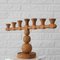 Scandinavian Modernist Pine Candlestick Candelabra, Sweden, 1970s 4