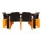 Black Lacquered Tema Dining Table by Vico Magistretti for B&B Italia, 1974 13