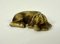 Art Deco Brass Sleeping Dog Figurine from Küster-Perry, 1930s, Image 1
