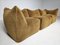 Sofá modular Le Bambole de terciopelo de lana color miel de Mario Bellini para B&B Italia, años 70. Juego de 3, Imagen 3