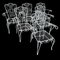 Provencal Armchairs in Wrought Iron, 1960s, Set of 6 1