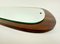 Mid-Century Wall Mirror in Teak, 1970s 3