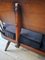 Modernes Mid-Century Sofa aus schwarzem Samt von Erco, 1970er 9