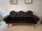 Modernes Mid-Century Sofa aus schwarzem Samt von Erco, 1970er 6
