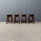 English Arts and Crafts Stools, Set of 4, Image 9