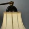 Gelenkige Wandlampe aus Messing & Stoff, Schweden, 1940er 12