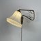 Gelenkige Wandlampe aus Messing & Stoff, Schweden, 1940er 16