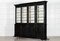 English Monumental Ebonised Glazed Mahogany Breakfront Bookcase, 1880s 5
