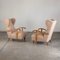 Set of Italian Modern Wing Chairs by Melchiorre Bega, 1940s, Image 3