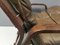 Sillón de madera curvada y cuero de búfalo de Giske Carlsen para Kleppe Møbelfabrik, Noruega, años 70, Imagen 6