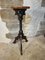 Antique Ebonized Wooden Plant Stand, 1890s 1