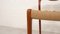 Papercord & Teak Model 71 Dining Chair by Niels Otto Møller for J.L. Møllers, 1960s 9