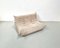 Canapé Togo Deux Places en Velours Côtelé Beige attribué à Michel Ducaroy pour Ligne Roset, 1970s 8
