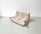 Canapé Togo Deux Places en Velours Côtelé Beige attribué à Michel Ducaroy pour Ligne Roset, 1970s 7
