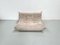 Canapé Togo Deux Places en Velours Côtelé Beige attribué à Michel Ducaroy pour Ligne Roset, 1970s 2
