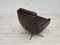 Swivel Lounge Chairs with Ottoman in Leather, 1970s, Set of 3 11