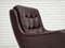 Swivel Lounge Chairs with Ottoman in Leather, 1970s, Set of 3 17