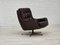 Swivel Lounge Chairs with Ottoman in Leather, 1970s, Set of 3 20