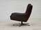 Swivel Lounge Chairs with Ottoman in Leather, 1970s, Set of 3 9