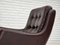 Swivel Lounge Chairs with Ottoman in Leather, 1970s, Set of 3 3