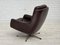Swivel Lounge Chairs with Ottoman in Leather, 1970s, Set of 3 10