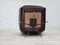 Swivel Lounge Chairs with Ottoman in Leather, 1970s, Set of 3 6