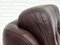 Swivel Lounge Chairs with Ottoman in Leather, 1970s, Set of 3 15