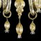 Venetian Gold Murano Style Glass Chandelier with Leaves by Simoeng 7