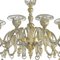 Venetian Gold Murano Style Glass Chandelier with Leaves by Simoeng 5