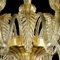 Venetian Gold Murano Style Glass Chandelier with Leaves by Simoeng 2