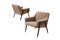 Set of Mid-Century Lounge Chairs in Sheepskin 1