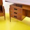 Vintage Desk and Bookcase in Teak, 1960s, Set of 2 3