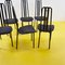 Vintage Chairs in Black Metal by Giorgio Cattelan, Set of 6, Image 6