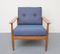 Armchair with Blue Upholstery, 1960s 1