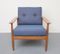 Armchair with Blue Upholstery, 1960s, Image 1