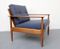 Fauteuil avec Tapisserie Bleue, 1960s 3