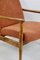 Fauteuil GFM-64 Boucle Or Orange attribué à Edmund Homa, 1970s 6