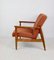 Fauteuil GFM-64 Boucle Or Orange attribué à Edmund Homa, 1970s 7