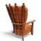 Set of Large Armchair in Oak by Guillerme Et Chambron for Votre Maison, 1950s, Image 2